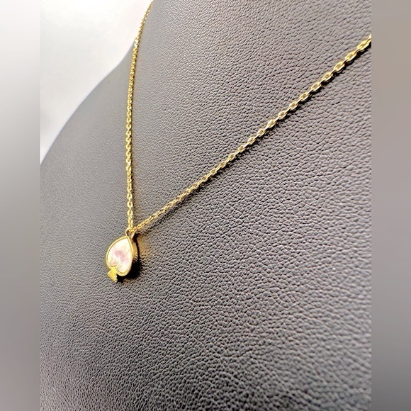 Kate Spade ♠️ Beautiful Everyday Enamel Mini Cream Colored Pendant, NWT - Picture 3 of 7